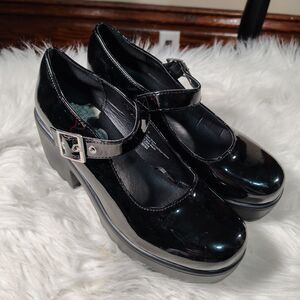 Platform Mary Janes Goth Punk Chic Size 7